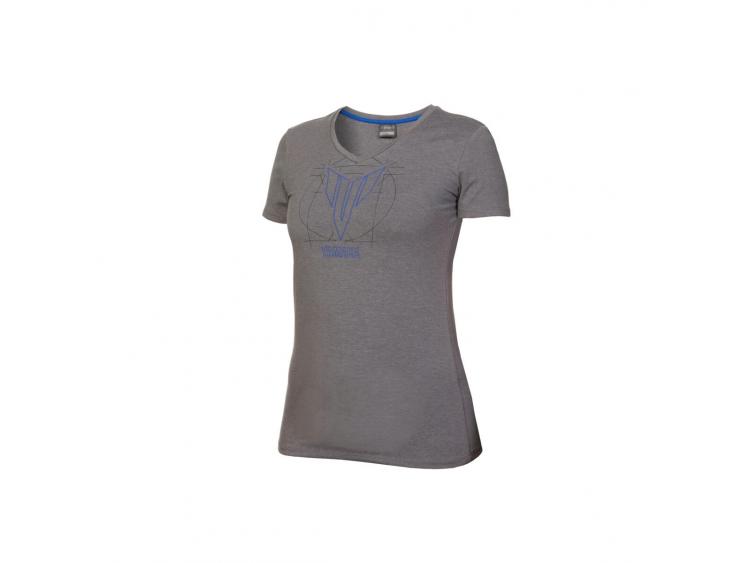 T-shirt manches courtes HyperNaked « Carson » avec marquage MT pour femme Gris.